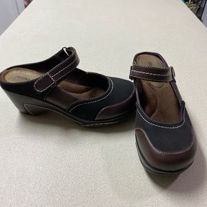 Rialto brown low heel dress slides